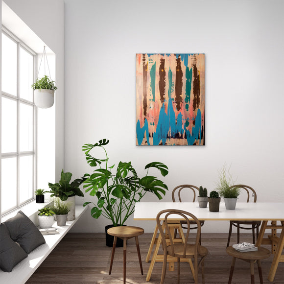 “Rainbow Eucalyptus”, Acrylic on Canvas, 30x40