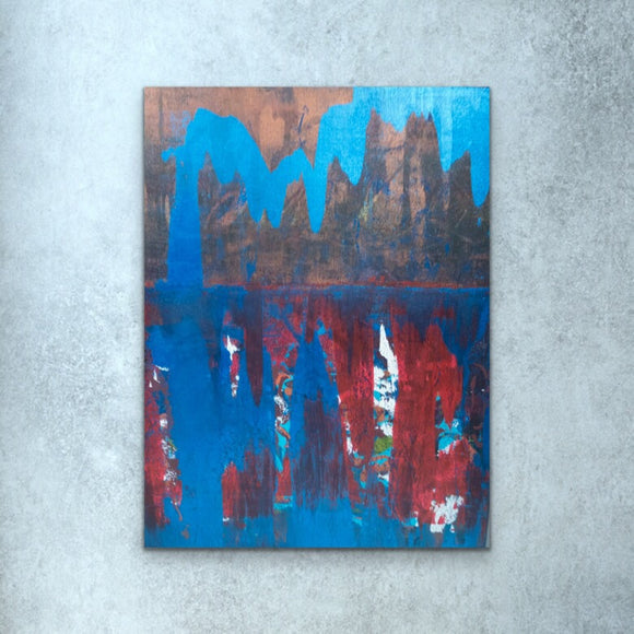 “Blue Maelstrom”, Acrylic on Canvas, 24x30