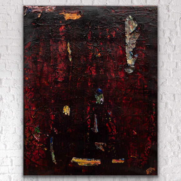 “Fragment of Eternal Despair”, Mixed Media on Canvas, 16x20