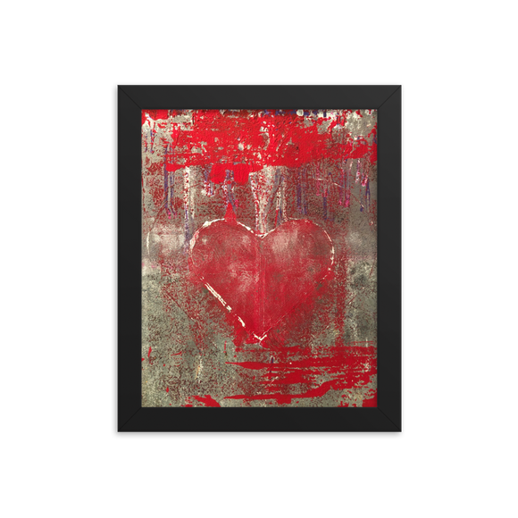 “Love is Messy” Framed Poster