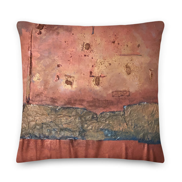 “Greed Decomposed on a Martian Desert” Pillow