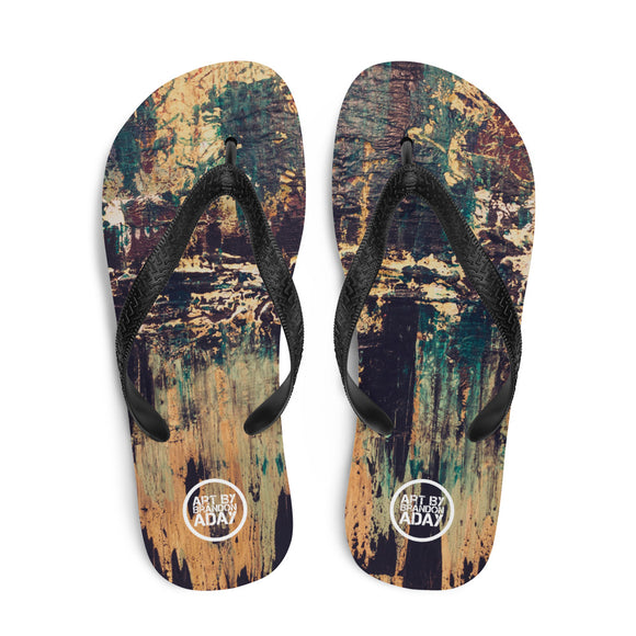 “Silhouette of a Rising Expression“ Flip-Flops