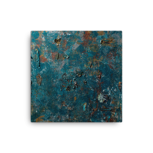 “Fragment of a Rusted Interior Magnified” Canvas Print