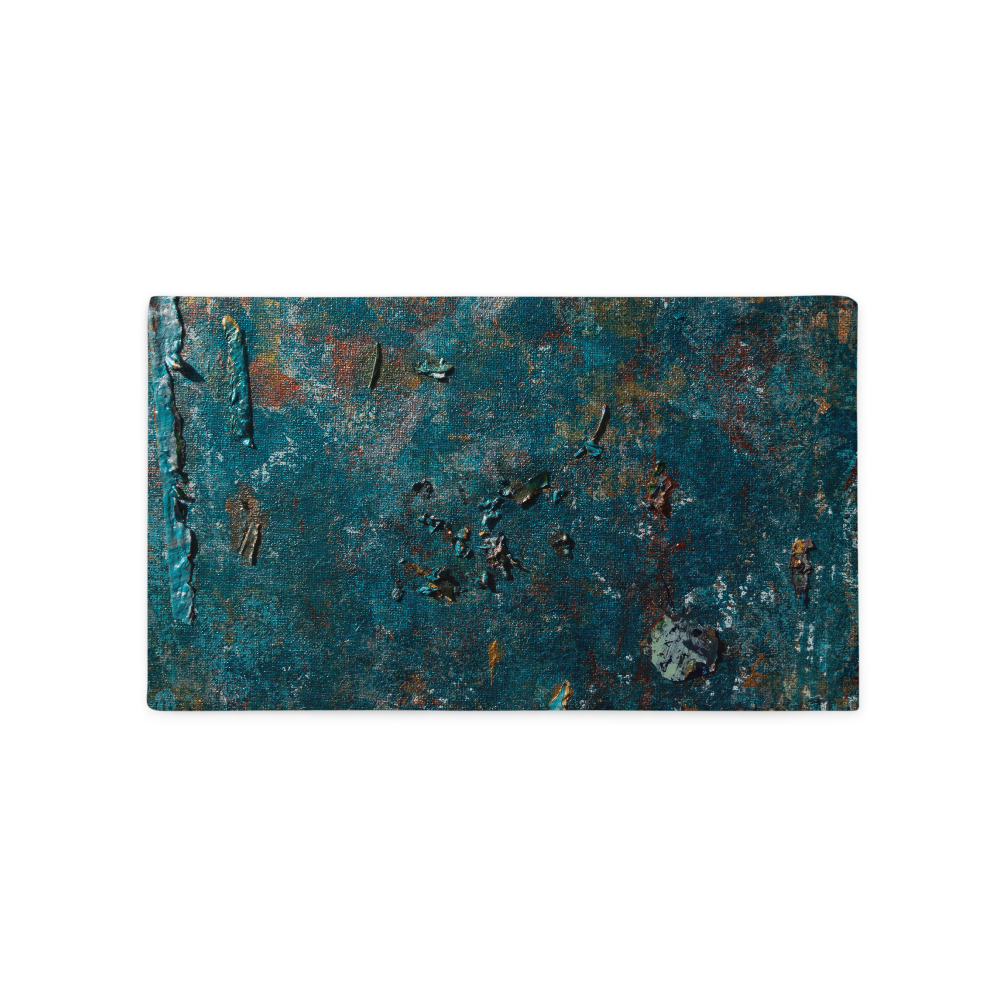 “Fragment of a Rusted Interior Magnified” Pillow Case