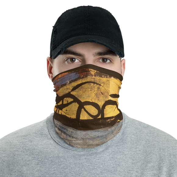 “Electric Silhouette of Bifurcated Interior” Neck Gaiter Face Mask