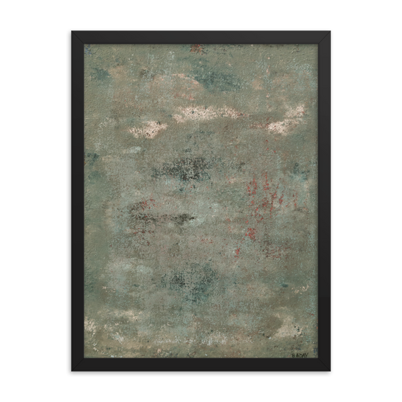 “Concrete Abstract #4” Framed Poster
