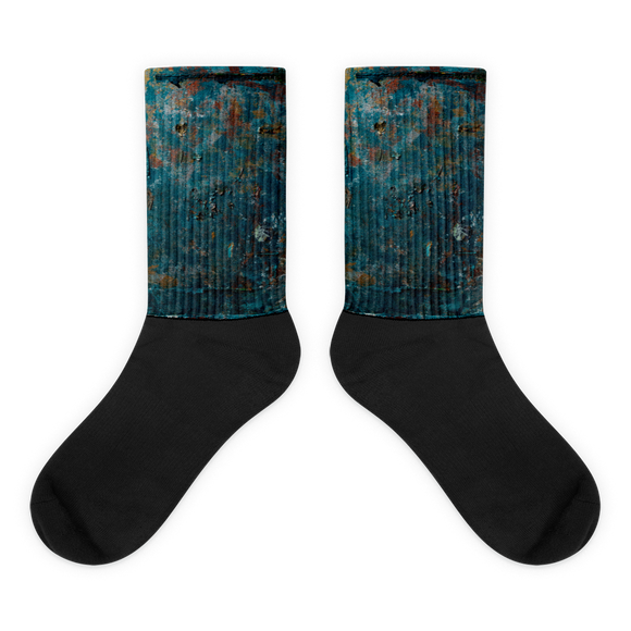 “Fragment of a Rusted Interior Magnified” Socks