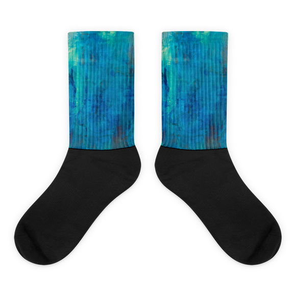 “Borealis Over the Sea” Socks