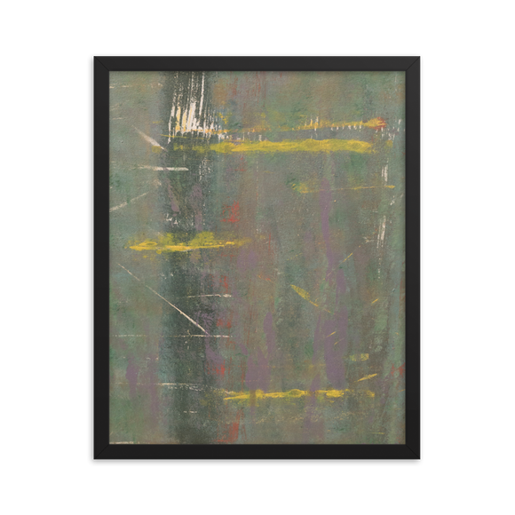 “Concrete Abstract #2” Framed Poster