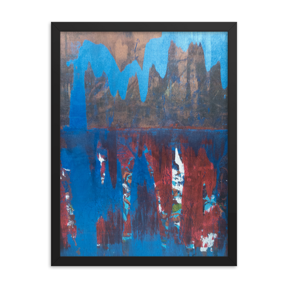 “Blue Maelstrom” Framed Poster