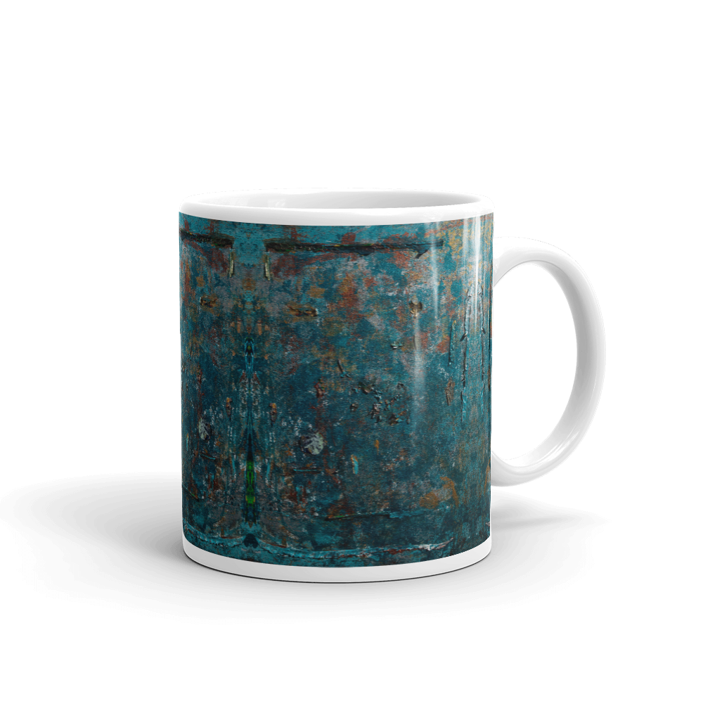 “Fragment of a Rusted Interior Magnified” Mug