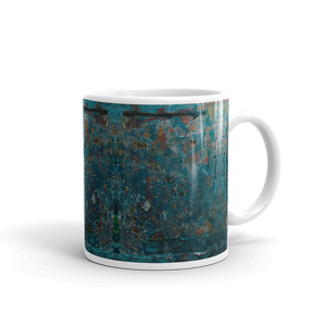 “Fragment of a Rusted Interior Magnified” Mug