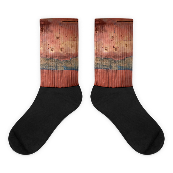 “Greed Decomposed on a Martian Desert” Socks