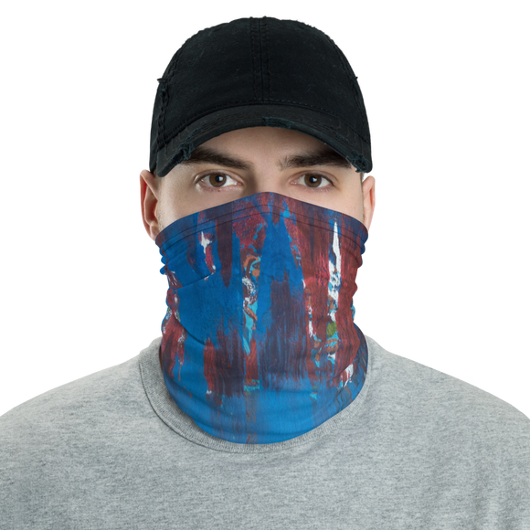 “Blue Maelstrom” Neck Gaiter Face Mask
