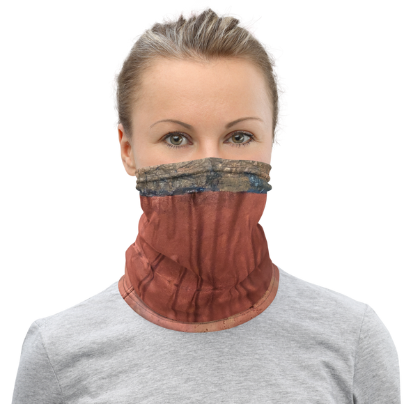 “Greed Decomposed on a Martian Desert” Neck Gaiter Face Mask