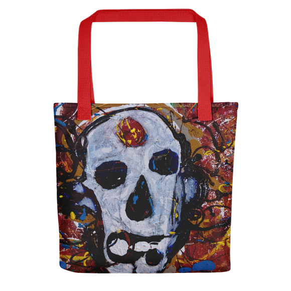 “Abstract Calavera” Tote Bag