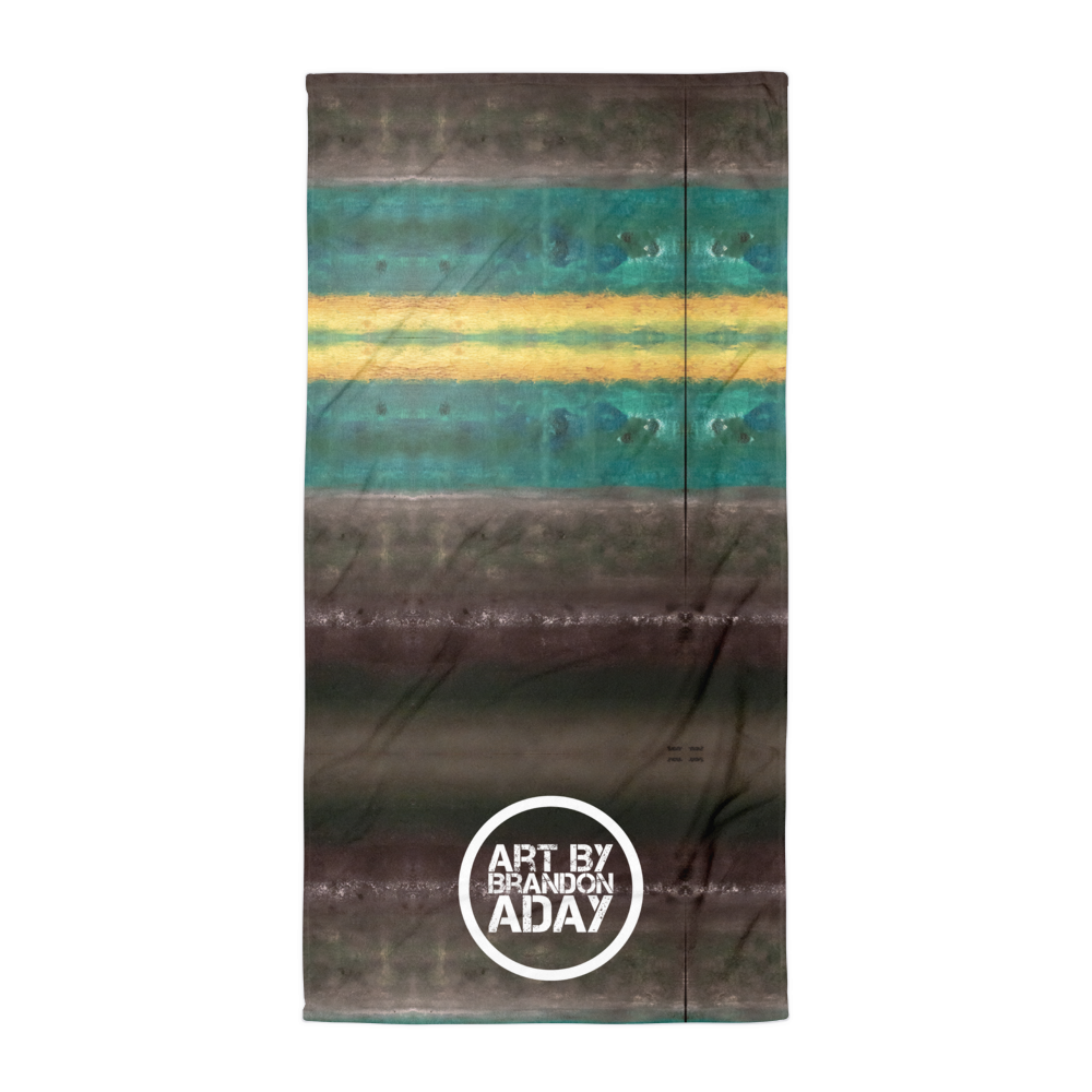 “Abstract Aurora Borealis” Towel