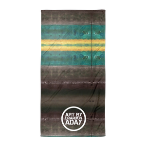 “Abstract Aurora Borealis” Towel